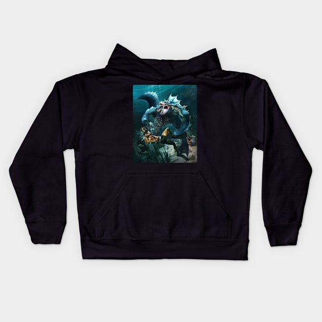 Nightmare Dive Kids Hoodie by Plasmafire Graphics